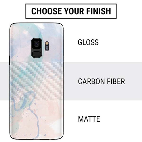 Rose Quartz & Serenity Splatter Galaxy S9 Skin
